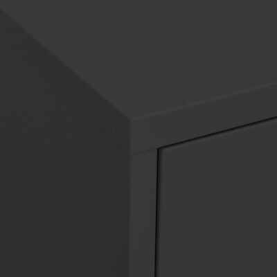 vidaXL Storage Cabinet Anthracite 31.5"x13.8"x40" Steel
