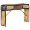 vidaXL Sideboard Natural Wood Solid Mango Wood and Iron Medium Sideboard