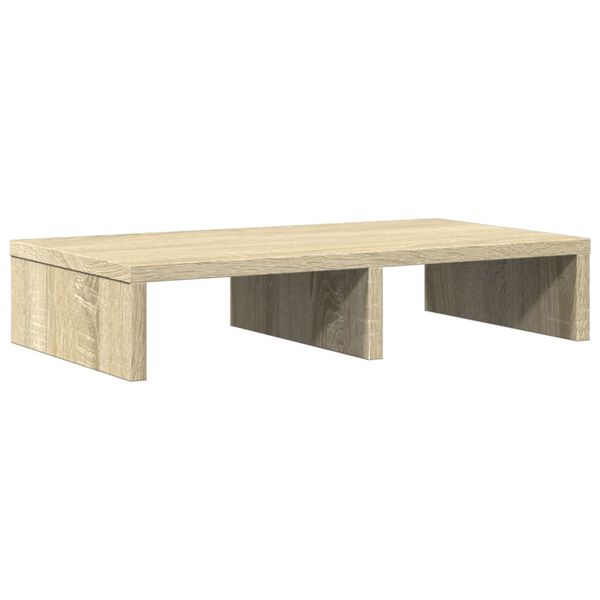 vidaXL Monitor Stand Sonoma Oak 19.7x10.6x3.9" Engineered Wood