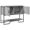 vidaXL Console Table Grey Sonoma Engineered Wood Medium Console Table