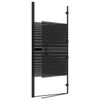 vidaXL Folding Shower Enclosure ESG 47.2"x55.1" Black