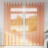 vidaXL Voile Curtains with Loops 2 pcs Terracotta 55.1x88.6"