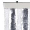 vidaXL Fly Curtain Grey and White 39.4x90.6" Chenille