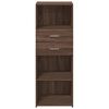 vidaXL Highboard Brown oak Engineered wood Large Highboard Rectangular