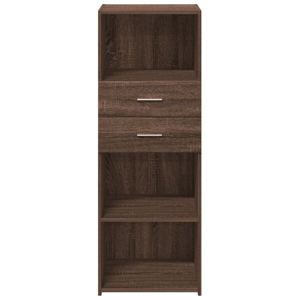 vidaXL Highboard Brown oak Engineered wood Large Highboard Rectangular
