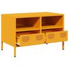 vidaXL TV Cabinet Mustard Yellow Cold-rolled Steel Medium TV Cabinet