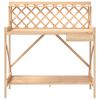 vidaXL Potting Bench Natural wood Solid fir wood Large Potting Bench