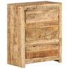 vidaXL Drawer Cabinet Natural mango wood Solid mango wood Medium