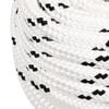 vidaXL Braided Boat Rope White 0.63 "x164.0 ' Polyester
