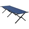vidaXL Folding Camping Bed Folding 2 pcs Blue 75.98 x 27.17 x 17.72 in