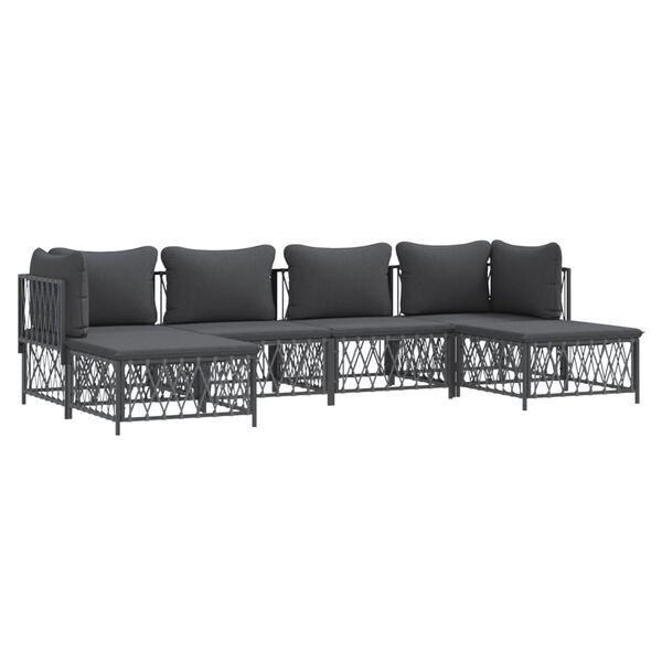 vidaXL Garden Lounge Set Anthracite