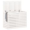 vidaXL Laundry Basket White 34.8"x17.3"x26" Solid Wood Pine