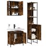 vidaXL Bathroom Cabinet Set Smoked oak Engineered wood Standard