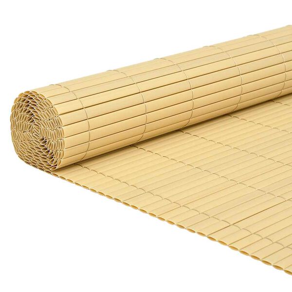 vidaXL Garden Fence Double-Sided Yellow 1,8x5 m PVC