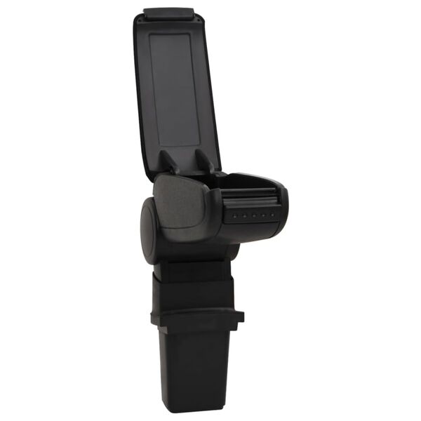vidaXL Car Armrest Black 4.7"x12.6"x(13.4"-19.7") ABS