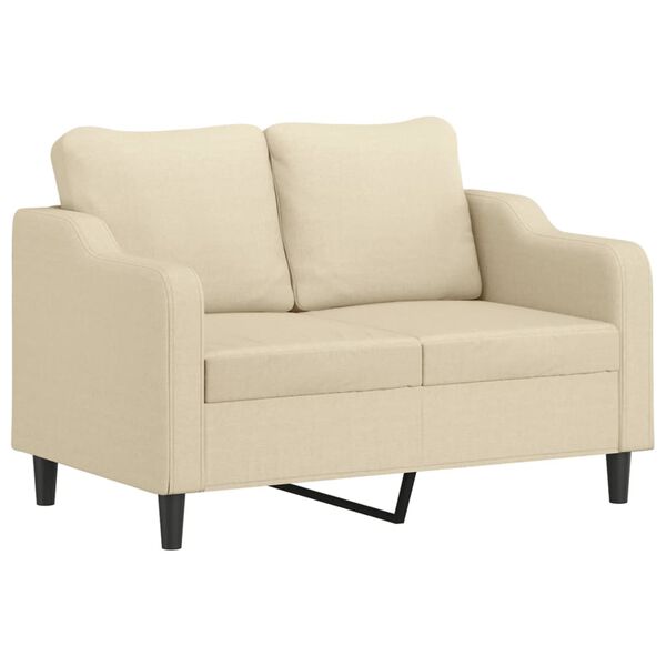 vidaXL Sofa Set Cream Fabric (100% polyester), metal, textilene, plywood