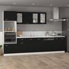 vidaXL Hanging Cabinet Black Engineered wood Medium Hanging Cabinet