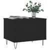 vidaXL Coffee Table Black Engineered wood, Metal Small Coffee Table