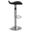 vidaXL Bar Stool Set of 2 Black Faux Leather Adjustable Height Swivel