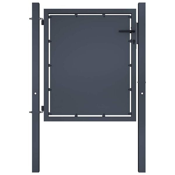vidaXL Garden Gate Steel 39.4x39.4" Anthracite