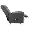 vidaXL Massage Reclining Chair Light Grey Polyester fabric Medium