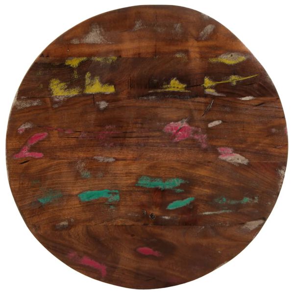 vidaXL Table Top Multicolour Solid Reclaimed Wood 35.4 in Diameter