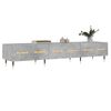 vidaXL TV Cabinet Concrete Grey Engineered wood, iron Large TV Cabinet