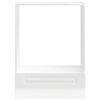 vidaXL Oven Cabinet White Engineered wood Medium Adjustable Feet