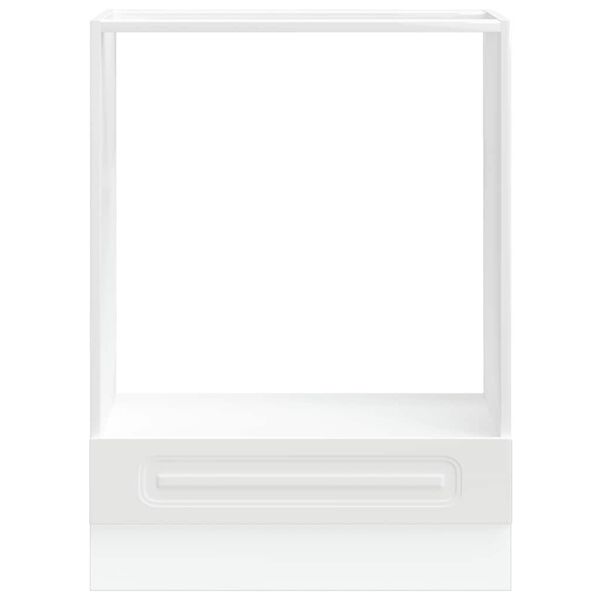 vidaXL Oven Cabinet White Engineered wood Medium Adjustable Feet