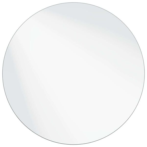 vidaXL Wall Mirror Round &Oslash; 15.75 in Tempered Glass