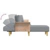 vidaXL L-shaped Sofa Bed Light Gray Fabric (100% polyester), plywood Large