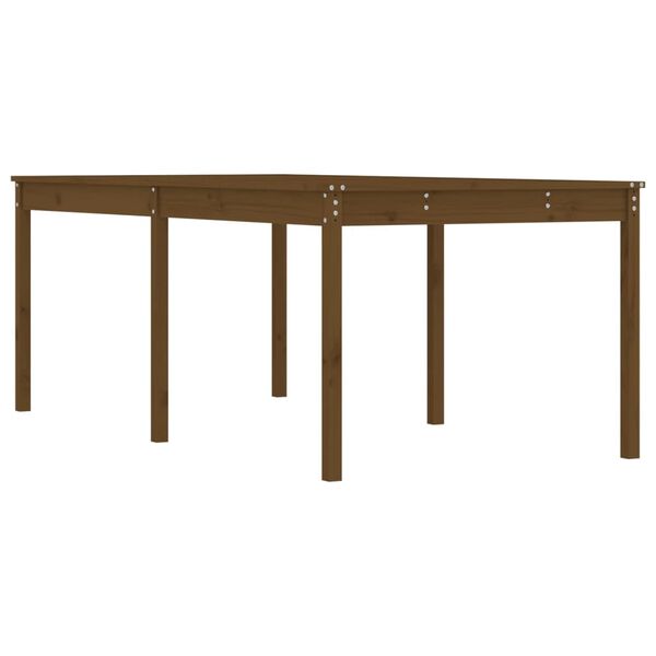 vidaXL Garden Table Honey brown Solid Pine Wood Large Durable