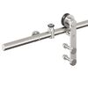 vidaXL Sliding Door Hardware Kit 72.0 " Stainless Steel Silver