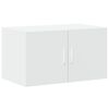 vidaXL Storage Cabinet White Engineered Wood Tall Storage Cabinet