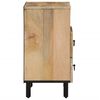 vidaXL Bedside Cabinet Mango wood with iron accents