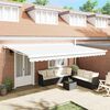 vidaXL Awning White 350 x 250 x 165 cm Polyester and Aluminium