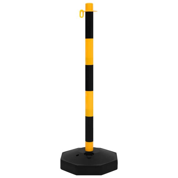 vidaXL Chain Post Set with 32.8 ' Plastic Chain