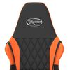 vidaXL Gaming Chair Black and Orange Faux Leather