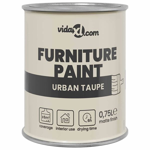 vidaXL Furniture Paint Brown 3.94 x 3.94 x 4.80 in Wall Print
