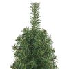 vidaXL Artificial Christmas Tree Green PVC, steel Slim