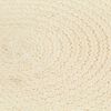 vidaXL Placemat Set of 6 Natural 100% Cotton 15.0 in diameter Non-slip