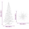 vidaXL Christmas Trees with Stand Natural 70.9" Solid pine wood
