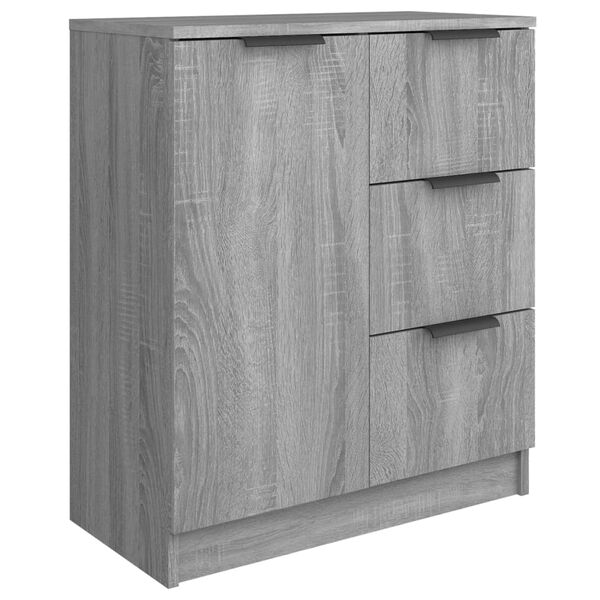 vidaXL Sideboard Grey Sonoma Engineered Wood Standard Sideboard