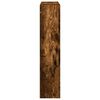 vidaXL Fireplace Surround Smoked Oak 31.9x7.1x32.3" Engineered Wood