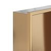 vidaXL Shower Niche Brushed Gold 12.6x12.6x3.5" Stainless Steel