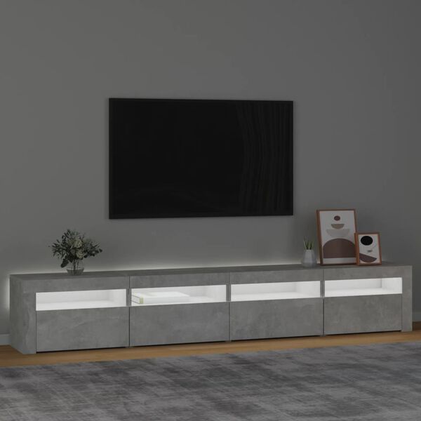 vidaXL TV Cabinet Concrete Grey Engineered Wood Large TV Cabinet