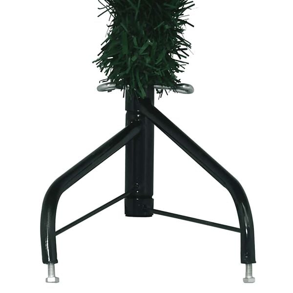 vidaXL Artificial Christmas Tree Green PVC, Steel 82.7 in Height