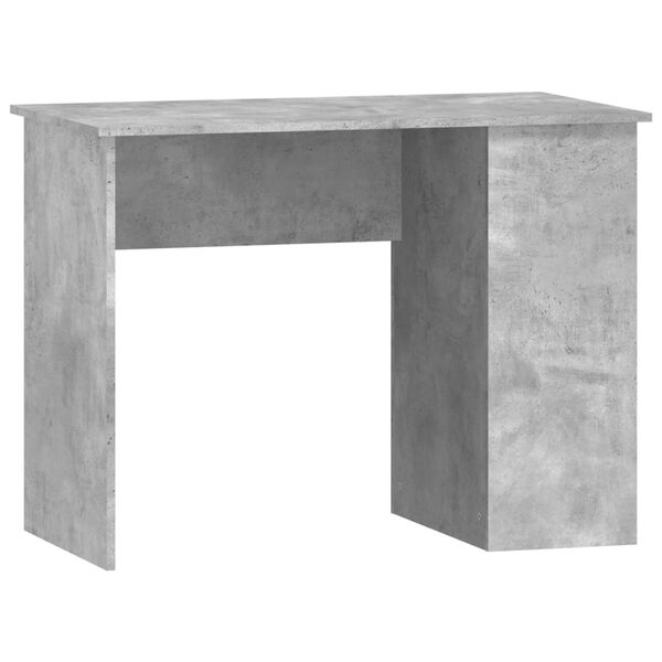 vidaXL Desk Concrete Grey Engineered wood Medium Desk Rectangular