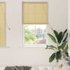 vidaXL Roller Blind with Curtains Nature 35.43 x 62.99 in Bamboo