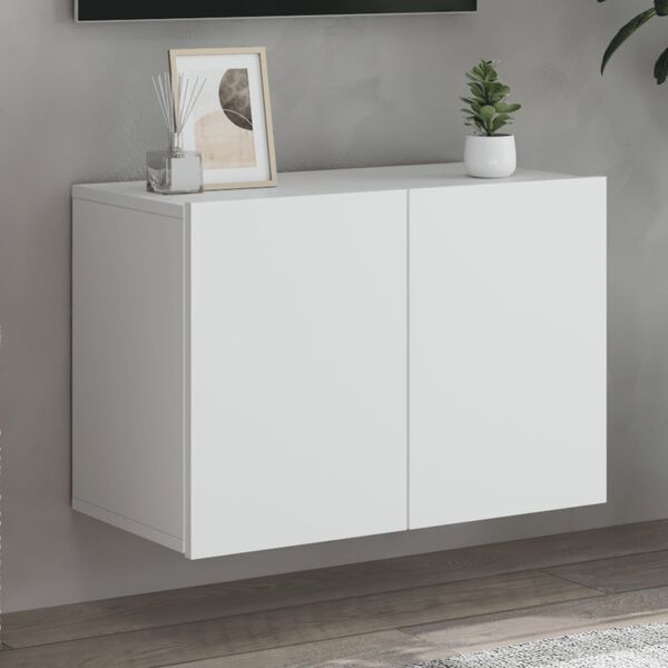 vidaXL TV Cabinet White Engineered wood Standard TV Cabinet